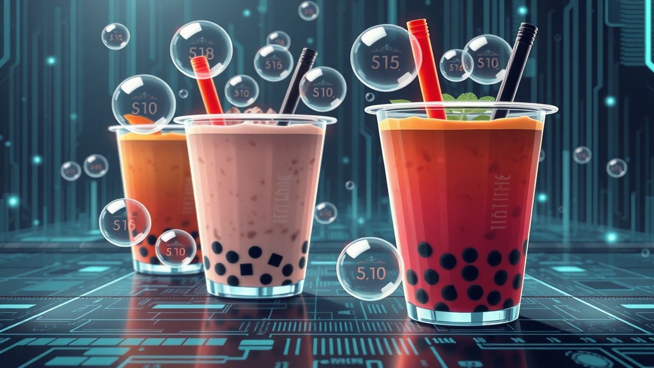 KI-Token-Kosten-Widget zeigt Ausgaben als Bubble Tea an