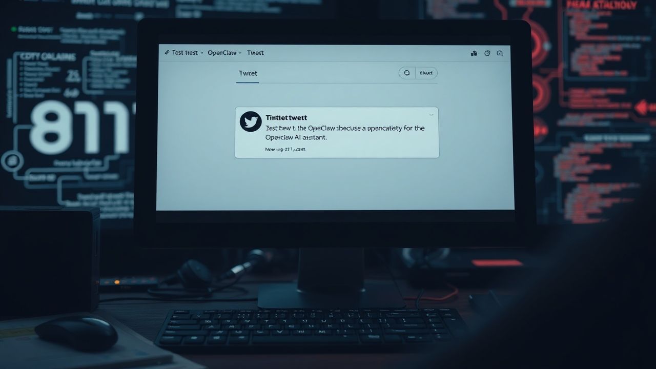 OpenClaw AI Assistant "小Q" Tests Twitter Functionality